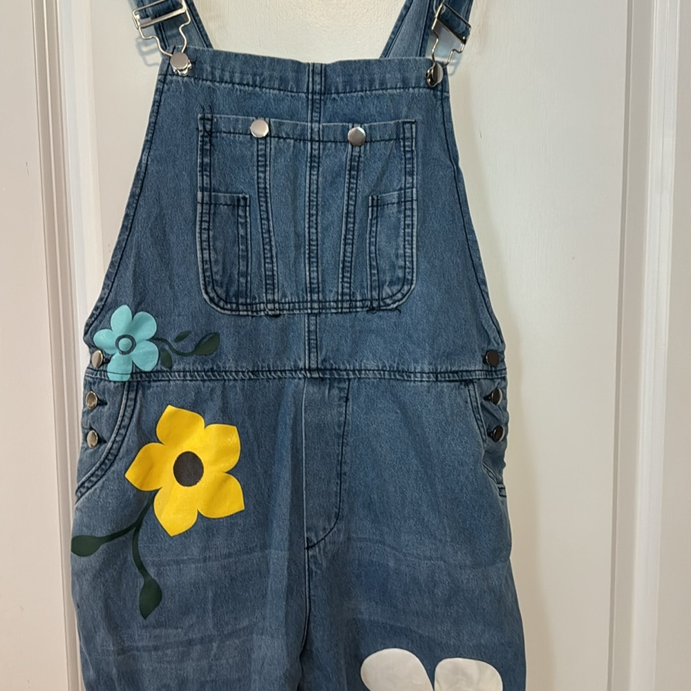 Amazon Essentials Blue Floral Jumpsuit - image 2